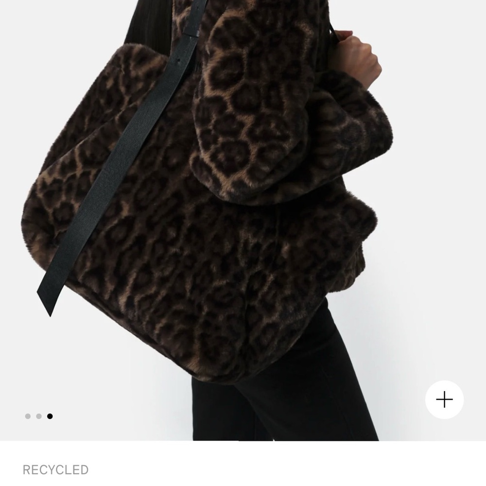 Apparis Leopard Print Faux Fur “Esti” Tote